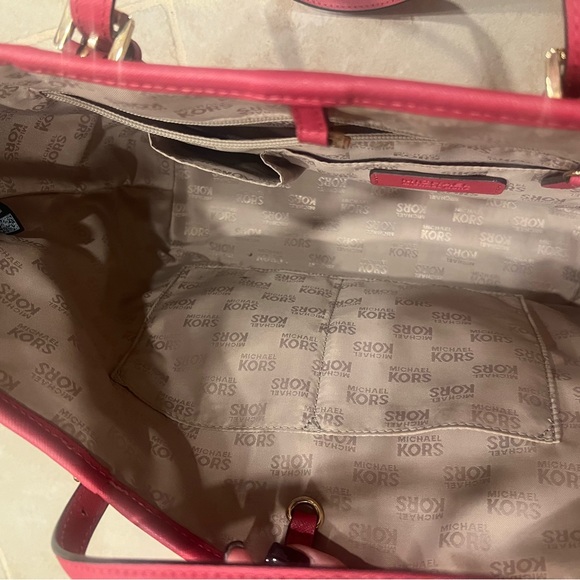 Pink Flower Vintage Michael Kors Purse - Picture 12 of 15